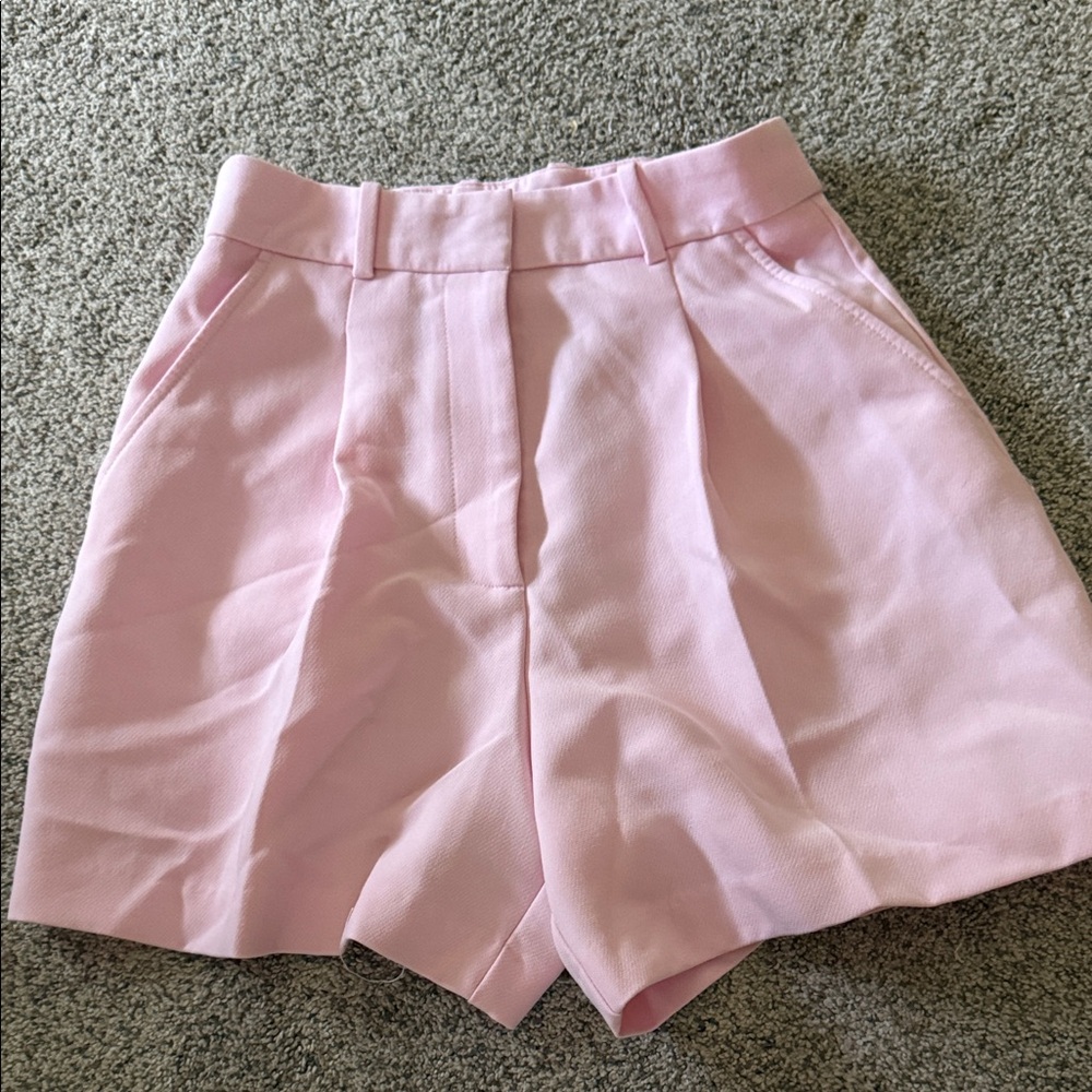 Zara Light Pink High Waist Women's Shorts
